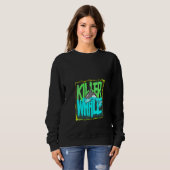 Womens Killer Whale Ocean Orcas V-Neck Sweatshirt (Vorne ganz)