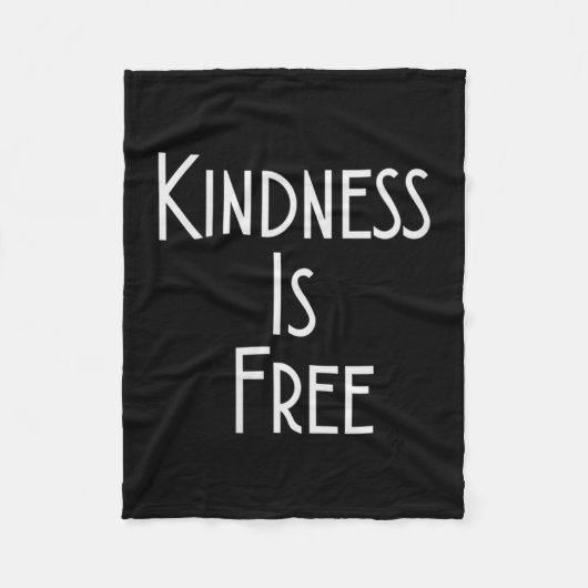 Womens Kindness Is Shirt Motivation Insration V-ne Fleecedecke (Vorderseite)