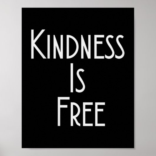 Womens Kindness Is Shirt Motivation Insration V-ne Poster (Vorne)