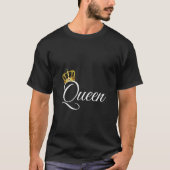 Womens King and Queens Matching Couple Outfits Tan T-Shirt (Vorderseite)