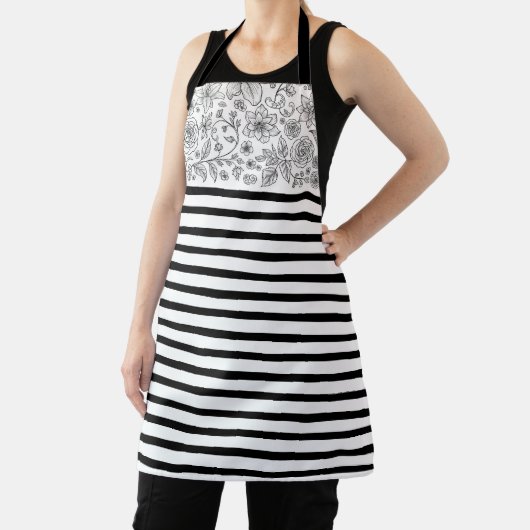 Women's Kitchen Apron with Stylish Pattern Schürze (InSitu)