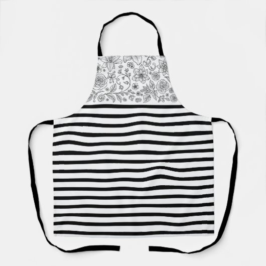Women's Kitchen Apron with Stylish Pattern Schürze (Vorderseite)