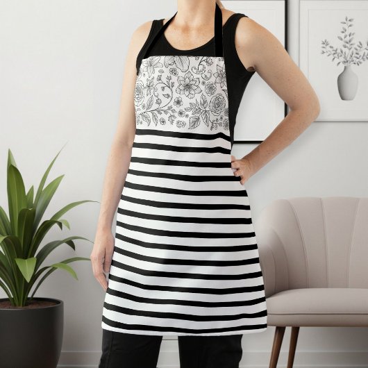 Women's Kitchen Apron with Stylish Pattern Schürze