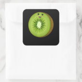 Womens Kiwi Kostüm Lebensmittel Halloween Lazy Eas Quadratischer Aufkleber (Tasche)
