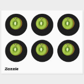 Womens Kiwi Kostüm Lebensmittel Halloween Lazy Eas Runder Aufkleber (Blatt)