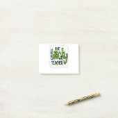 Womens Kleeblatt One Lucky Teacher St Patrick Post-it Klebezettel (Auf Schreibtisch)