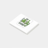 Womens Kleeblatt One Lucky Teacher St Patrick Post-it Klebezettel (angewinkelt)