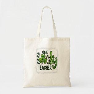 Womens Kleeblatt One Lucky Teacher St Patrick Tragetasche