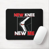 Womens Knee Surgery Recover Quote Gift - New Me V- Mousepad (Mit Mouse)