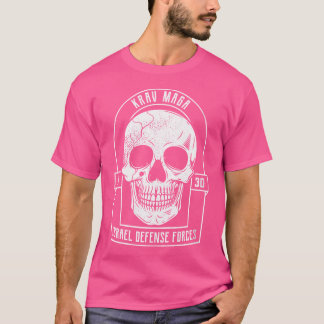 Womens Krav Maga Skull-Kampf und Selbstverteidigun T-Shirt