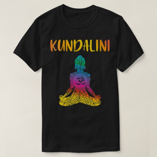 Womens Kundalini Yoga Sat Nam Wahe Guru Chakra Med T-Shirt (Design vorne)