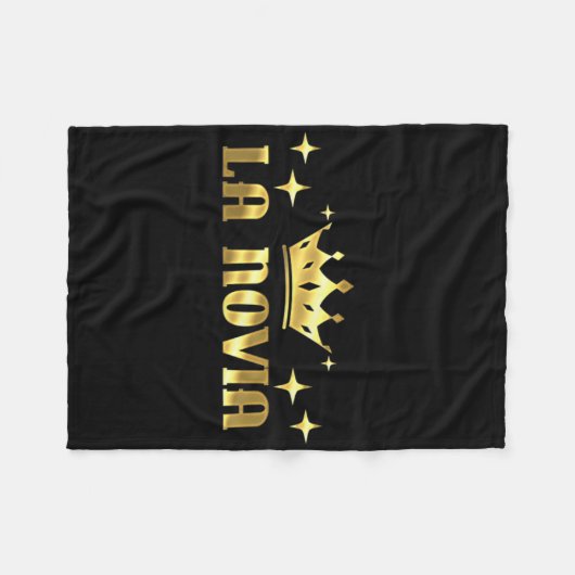 Womens La Novia Bride Junggeselinnen-Abschied Brid Fleecedecke (Vorderseite (Horizontal))