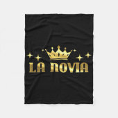 Womens La Novia Bride Junggeselinnen-Abschied Brid Fleecedecke (Vorderseite)