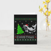 Womens Lachs Xmas Tree Lighting Ugly Weihnachtssch Karte (Gelbe Blume)