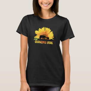 Womens LAM GAP Grandma Sonnenblumen Bär Bestes Gra T-Shirt