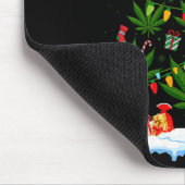 Womens Leaf Christmas Tree Weed Stoner Xmas V-neck Mousepad (Ecke)