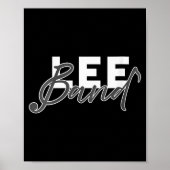 Womens Lee Band Booster New Logo Red Only V-neck Poster (Vorne)