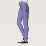 Womens-Leggings können Ihren Bildtext benutzerdefi Leggings<br><div class="desc">Benutzerdefiniert Fügen Sie Ihren Text Name Image Logo Moderne elegante Vorlage Periwinkle Blau Leggings.</div>