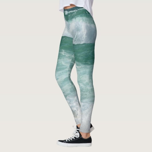 Womens Leggings Moderne Design Template Waves (Links)