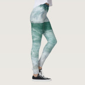 Womens Leggings Moderne Design Template Waves (Rechts)