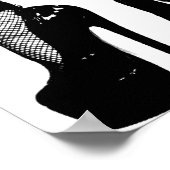 Womens Legs Fishnet Strumpfs Tinte Zeichnend Poster (Ecke)