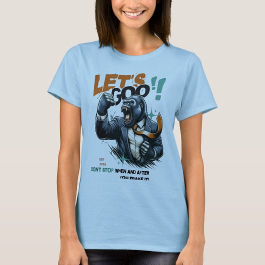 WOMEN'S LET'S GOO LESSONS LEARN T SHIRT  (Vorderseite)