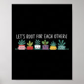 Womens Let's Root For Each Other Vegetables Suprt  Poster (Vorne)