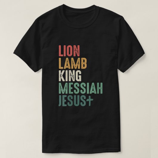 Womens Lion Lamb König Messiah Jesus Christlich Qu T-Shirt (Design vorne)