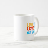 Womens Live Glide Ice Skate Motivation für Skaten Kaffeetasse (VorderseiteRechts)