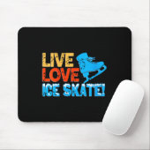Womens Live Glide Ice Skate Motivation für Skaten Mousepad (Mit Mouse)