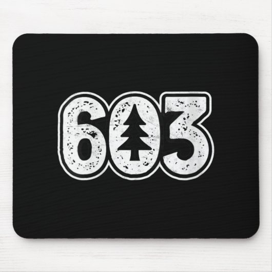 Womens Live Or Die 603 Tree Nh Area Code New Hamps Mousepad (Vorne)