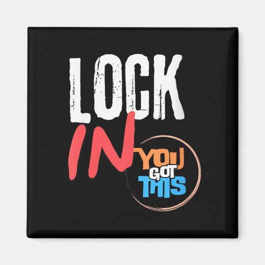 Womens Lock In You Got This Teacher Testing Motiva Magnet (Vorne)