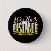 Womens Long Distance Running - Marathon Runner Button (Vorderseite)