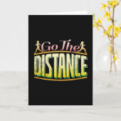 Womens Long Distance Running - Marathon Runner Karte (Gelbe Blume)