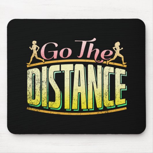 Womens Long Distance Running - Marathon Runner Mousepad (Vorne)