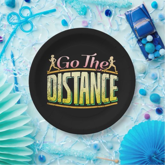 Womens Long Distance Running - Marathon Runner Pappteller (Party)