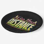 Womens Long Distance Running - Marathon Runner Pappteller (Schrägansicht)