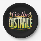 Womens Long Distance Running - Marathon Runner Pappteller (Vorderseite)