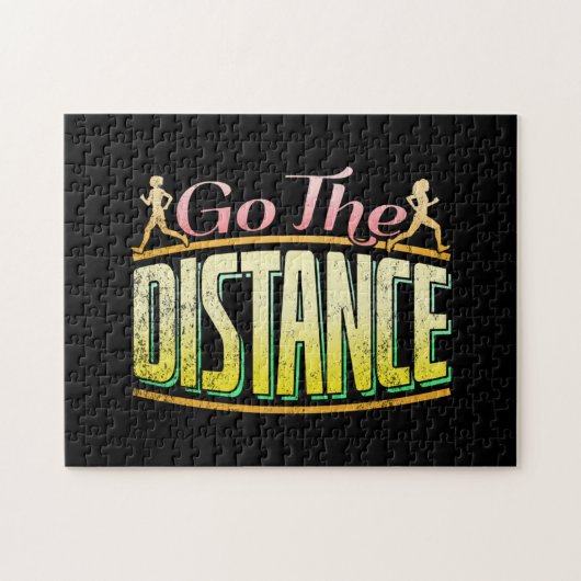 Womens Long Distance Running - Marathon Runner Puzzle (Horizontal)