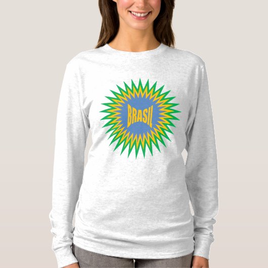 Women's Long Sleeve T-Shirt ash  SUN  BRASIL (Vorderseite)