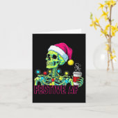 Womens Look At Me Being All Festive And Stuff Humo Karte (Gelbe Blume)