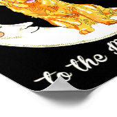 Womens Love Golden Retriever To The Moon And Back  Poster (Ecke)