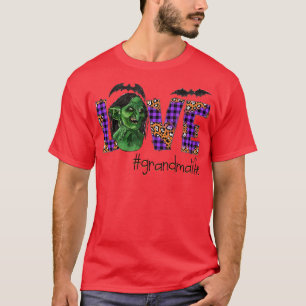 Womens Love halloween scary art Grandma autumn gif T-Shirt