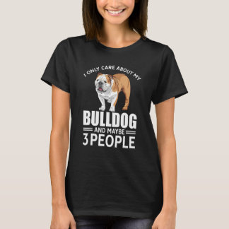 Womens Lovely dog holder lover funny bulldog quote T-Shirt