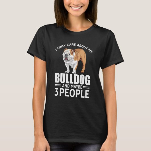 Womens Lovely dog holder lover funny bulldog quote T-Shirt (Vorderseite)