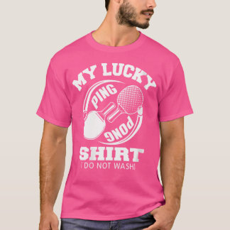Womens Lucky Ping Pong Shirt nicht waschen lustige