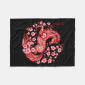 Womens Lunar New Year 2026 Asian Year Of The Horse Fleecedecke (Vorderseite (Horizontal))