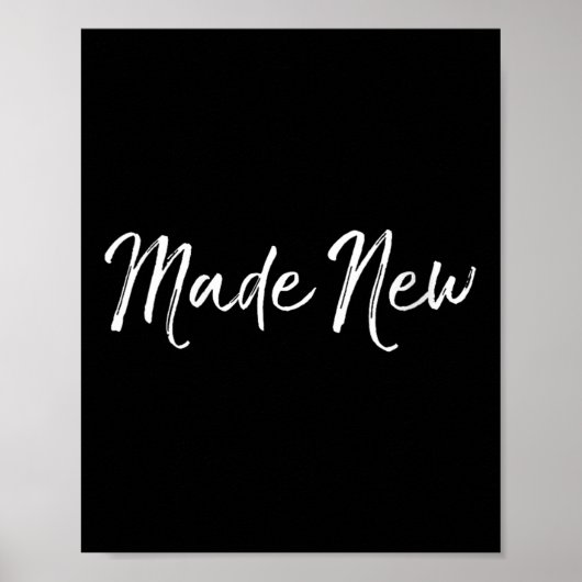 Womens Made New Salvation Quote Faith Christian Ba Poster (Vorne)