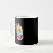 Womens Magically Delicious Unicorn Boba Kawaii Bub Kaffeetasse (Vorderseite Links)