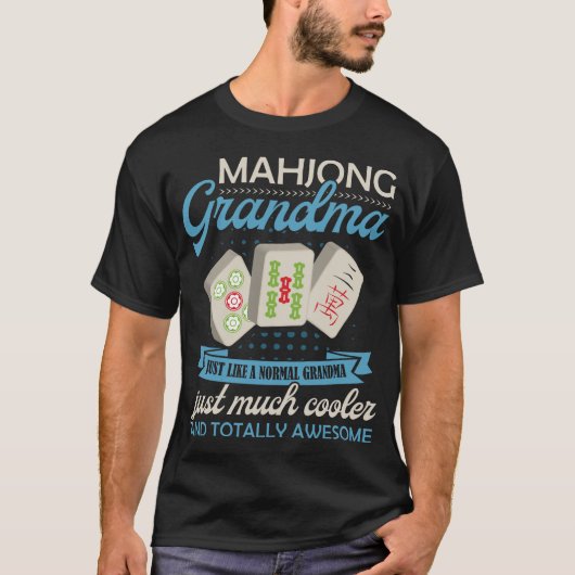 Womens Mahjong Shirt Funny Mahjong Grandma Game Ma (Vorderseite)